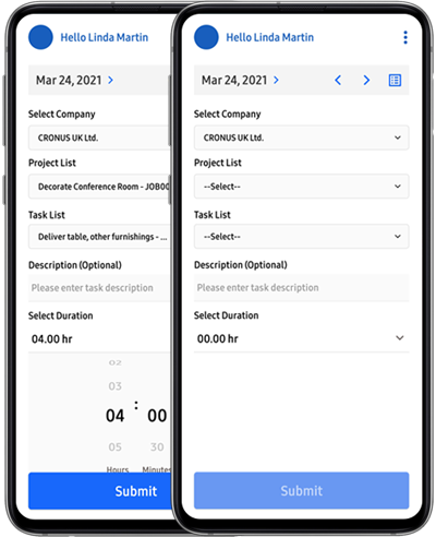 timesheet app for job module